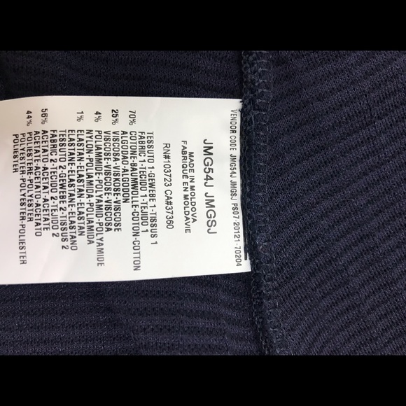 ARMANI COLLECZIONI | NAVY FITTED BLAZER - Picture 6 of 7